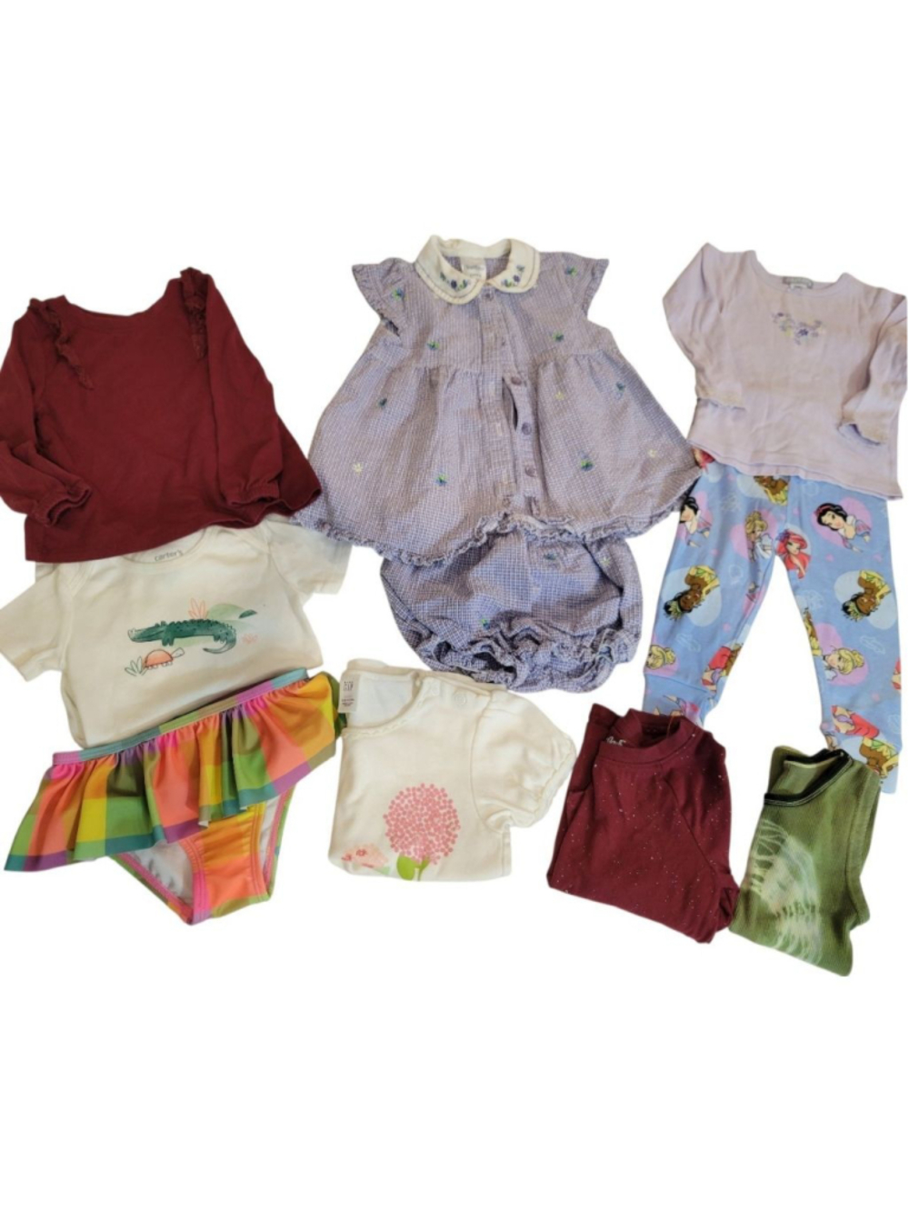 Baby Girl Clothes Lot Size 18M Carter's Cat & Jack Vintage Healthtex 10pc